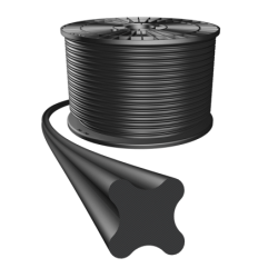 SPOOL OF 25 MTS CORD X-RING 2,62mm BLACK FDA EPDM70 (Keltan®) for drinking water