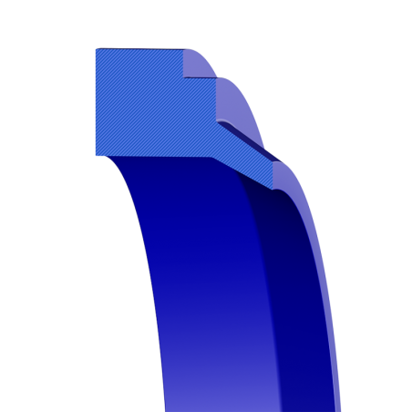 WIPER 12X18X2,50/5 BLUE TPU93 with shoulder