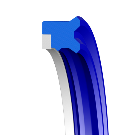 Rod compact U-RING 40X55X10/11 BLUE TPU92 with back-up ring