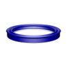 Rod compact U-RING 50X62X8/9 BLUE TPU92 with back-up ring