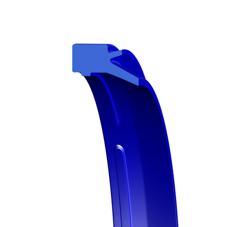 WIPER 30X38X4/5/7 BLUE TPU92 with additional lip