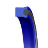 Piston/Rod U-RING 12,70X25,40X19,05 (1/2x1x3/4) BLUE TPU93 + OR NBR