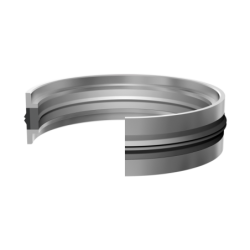 PISTON SEAL 25X17X13,50 (3,20) 3 Pieces with 14mm guide rings