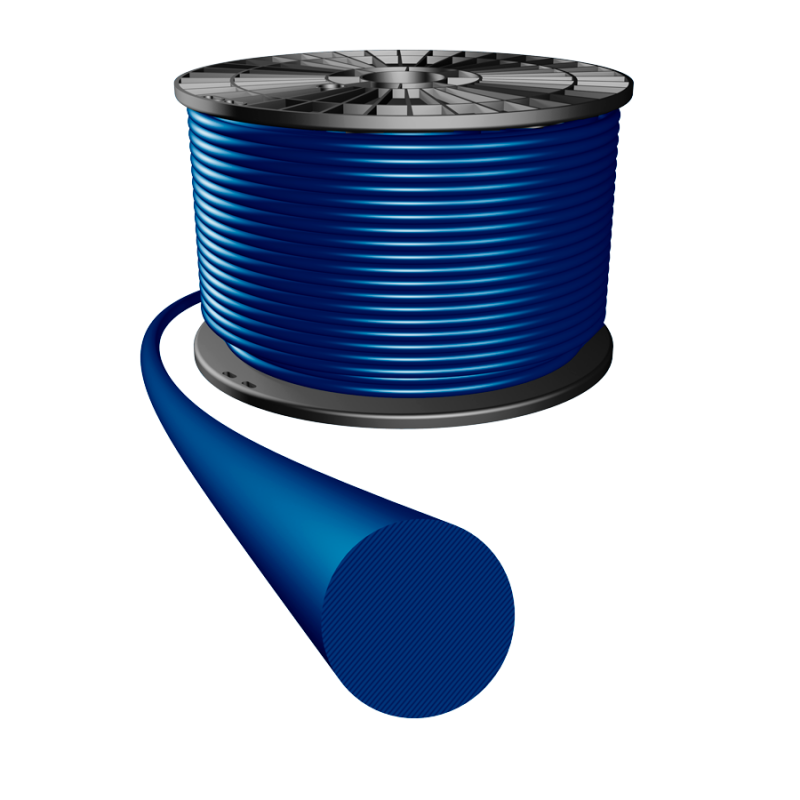SPOOL OF 25 MTS CORD-RING 3,53mm BLUE FVMQ70