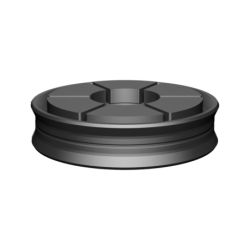COMPLETE PISTON with integrated cushioning 12X4,50X6 NBR70+ALU Double-acting
