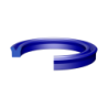 Piston/Rod U-RING 4X14X4/4,50 BLUE TPU93