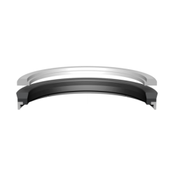 Piston SEAL 38X25X10 (6,35) NBR+NBR/FABRIC+POM with BUR L+retaining ring