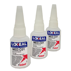 Bottle of 20gr CYANOACRYLATE Loxeal® ISTANT MED-C01 (Biocompatibility)