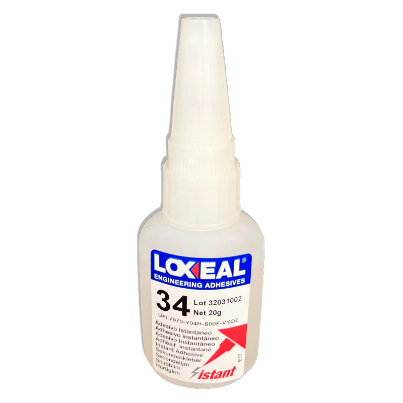 Flacon de 20gr CYANOACRYLATE Loxeal® ISTANT 34 basse viscosité