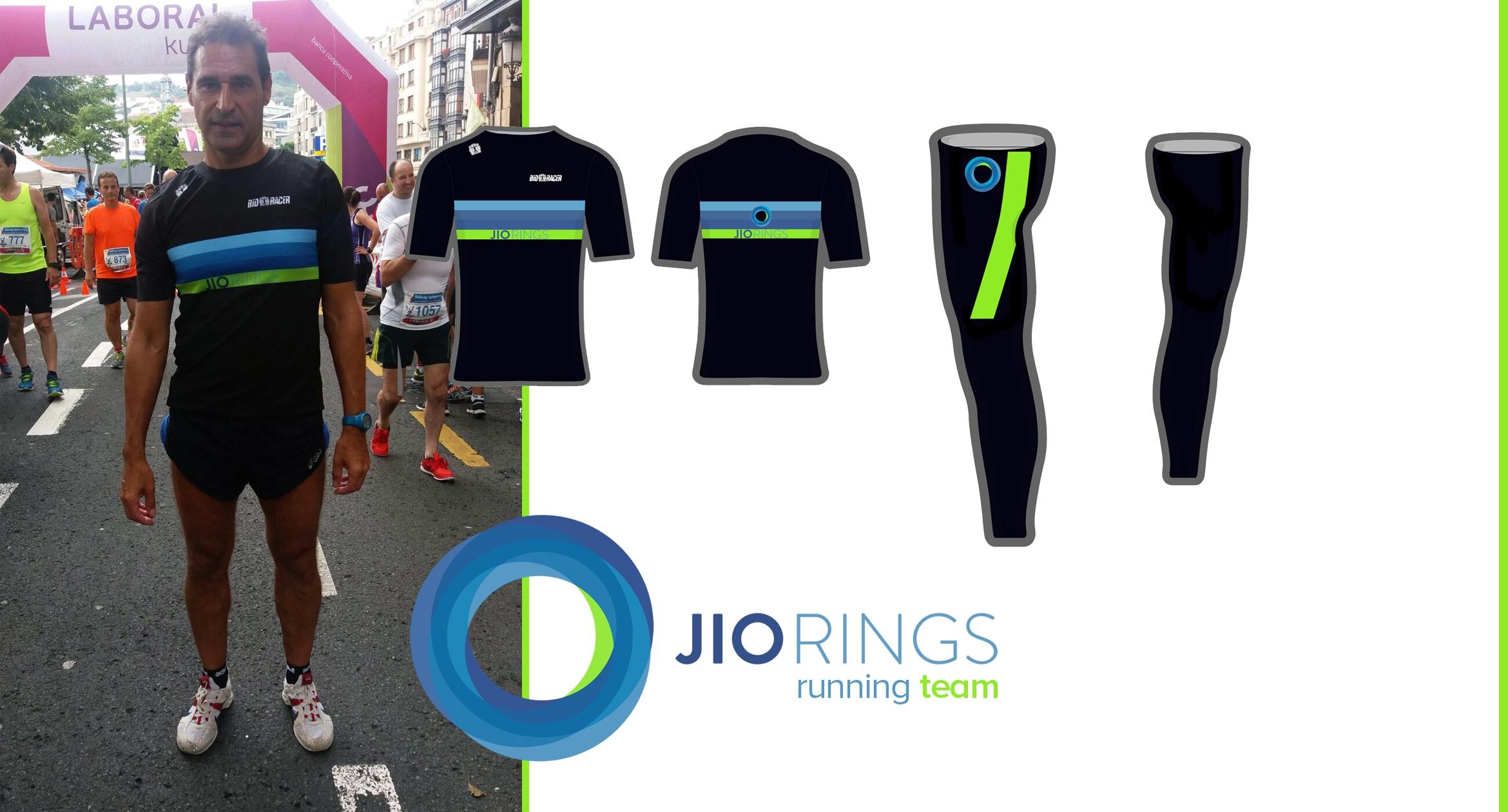 Así de bien sienta la camiseta de JIOrings Running Team